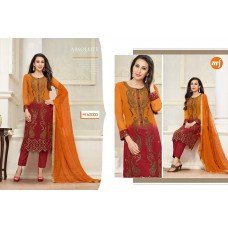 MF-63003 ORANGE MARIA B STYLE MF DESIGNER SALWAR KAMEEZ